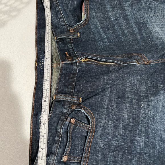lucky brand Dark blue denim pants, size 38x32 straight cut pants - Picture 5 of 7